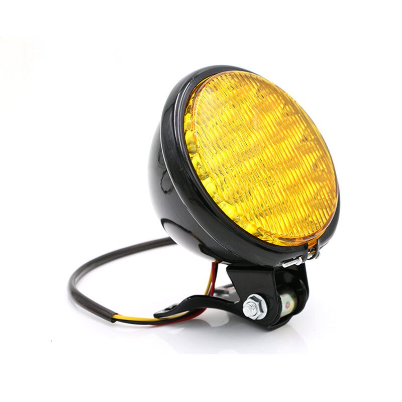 12v 55w Motocikl Led Prednje Svjetlo Univerzalno Dugo I Kratko Jantarna Motociklistička Retro Prednja Svjetla Okrugla Vintage Reflektora