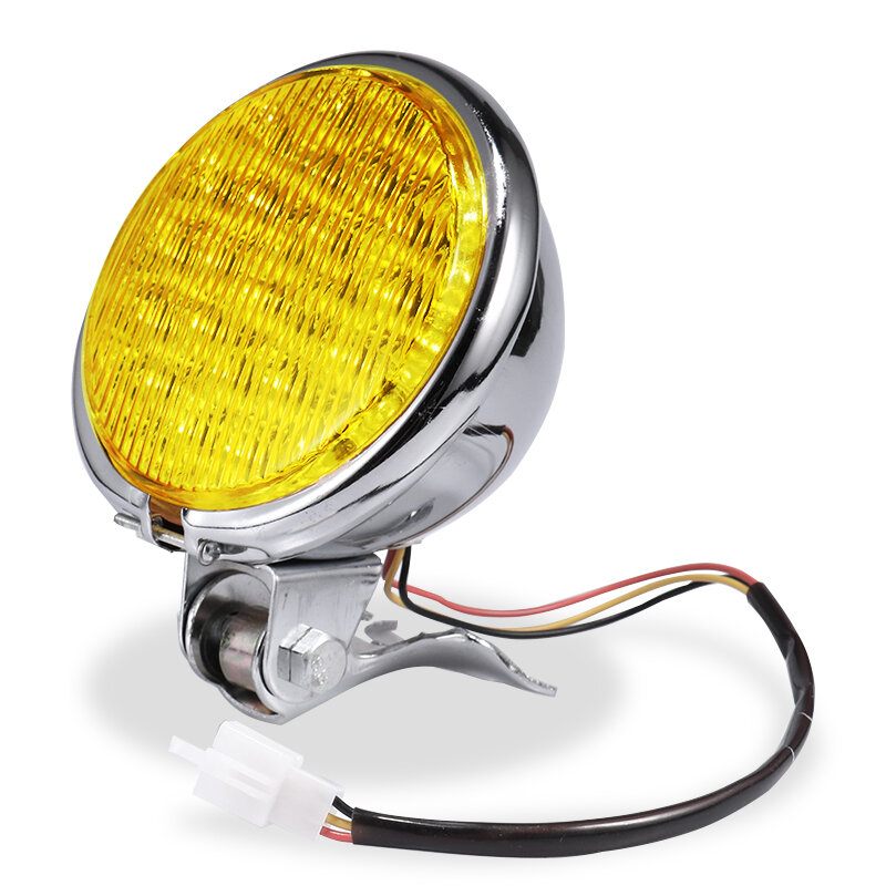 12v 55w Motocikl Led Prednje Svjetlo Univerzalno Dugo I Kratko Jantarna Motociklistička Retro Prednja Svjetla Okrugla Vintage Reflektora