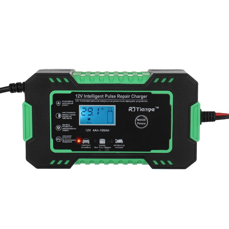 12v 6a Punjač Baterije Zaslon Osjetljiv Na Dodir Pulse Repair Lcd Za Auto Motocikl Olovna Start-stop Baterija Za Suhu Vodu