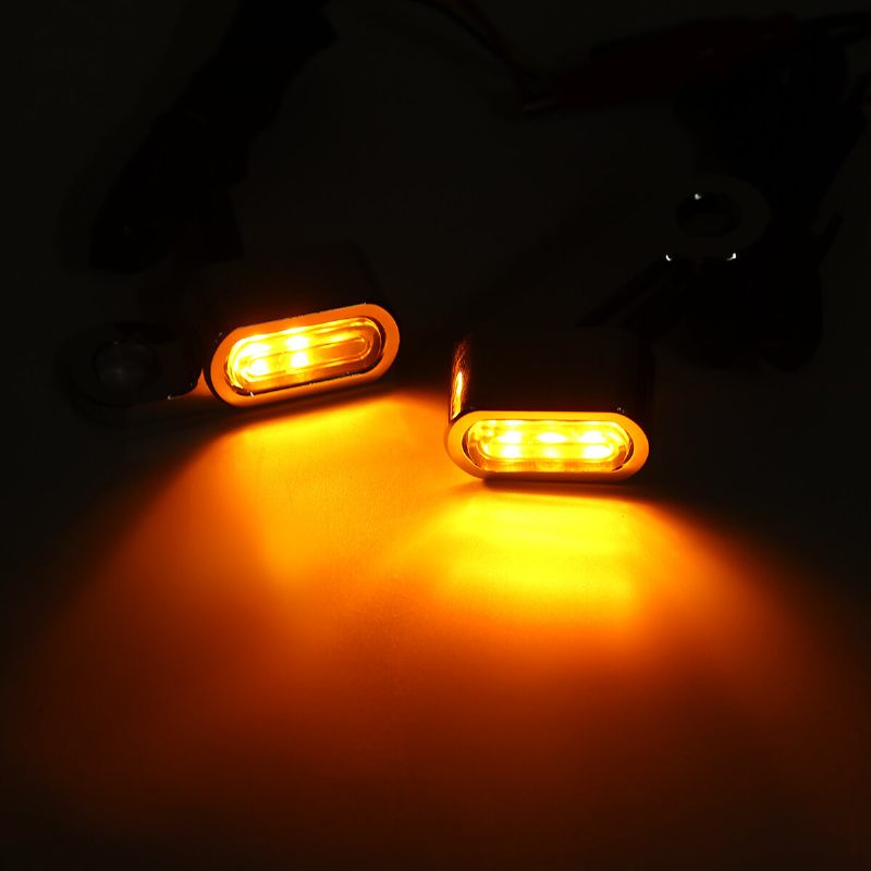 2pcs 12v Motociklistička Jantarna Led Svjetiljka Za Pokazivače Smjera Za Harley