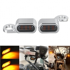 2pcs 12v Motociklistička Jantarna Led Svjetiljka Za Pokazivače Smjera Za Harley