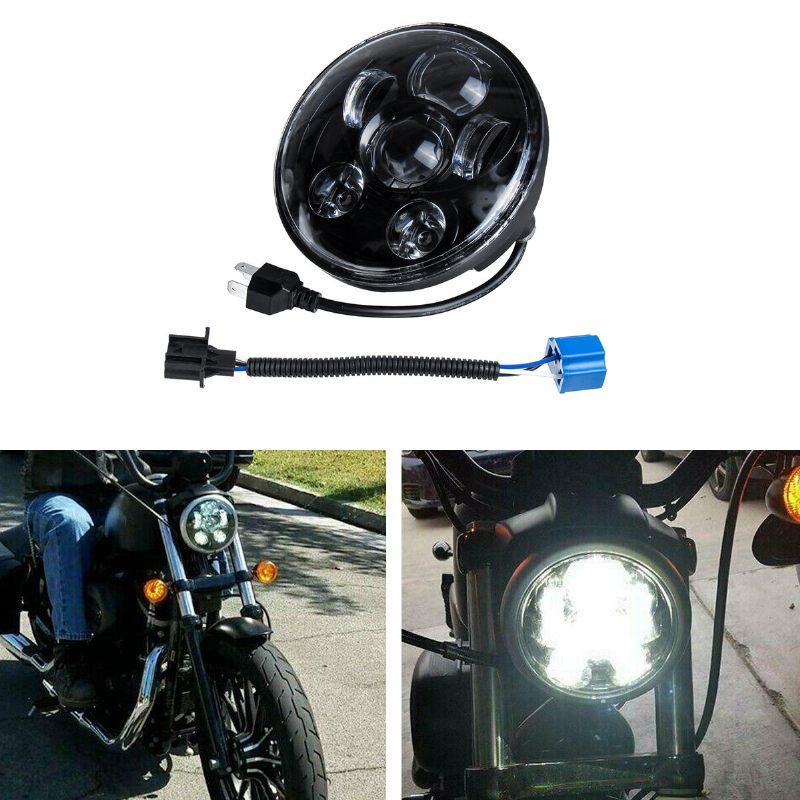 5.75 Inča H4 H13 Motociklistički Led Prednja Svjetla Zatvoreni Projektor Hi-lo Beam Svjetiljka Za Harley