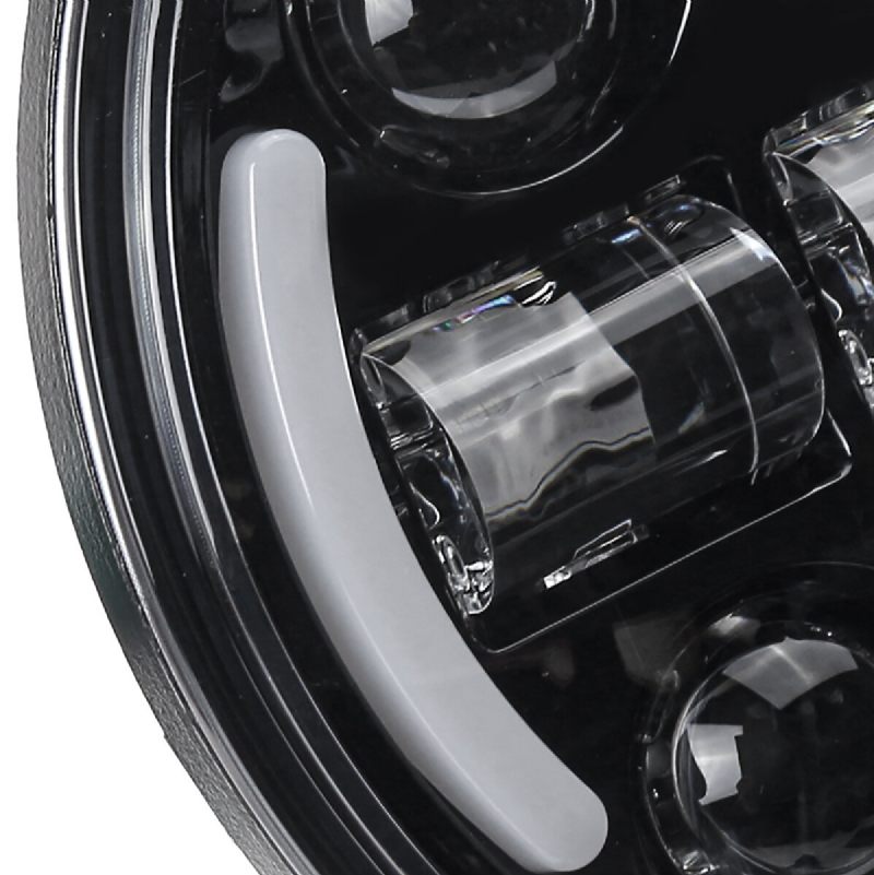 5.75" Motociklistički Led Projektor Za Prednja Svjetla Hi-lo Beam Drl Pokazivač Smjera Halo Prsten