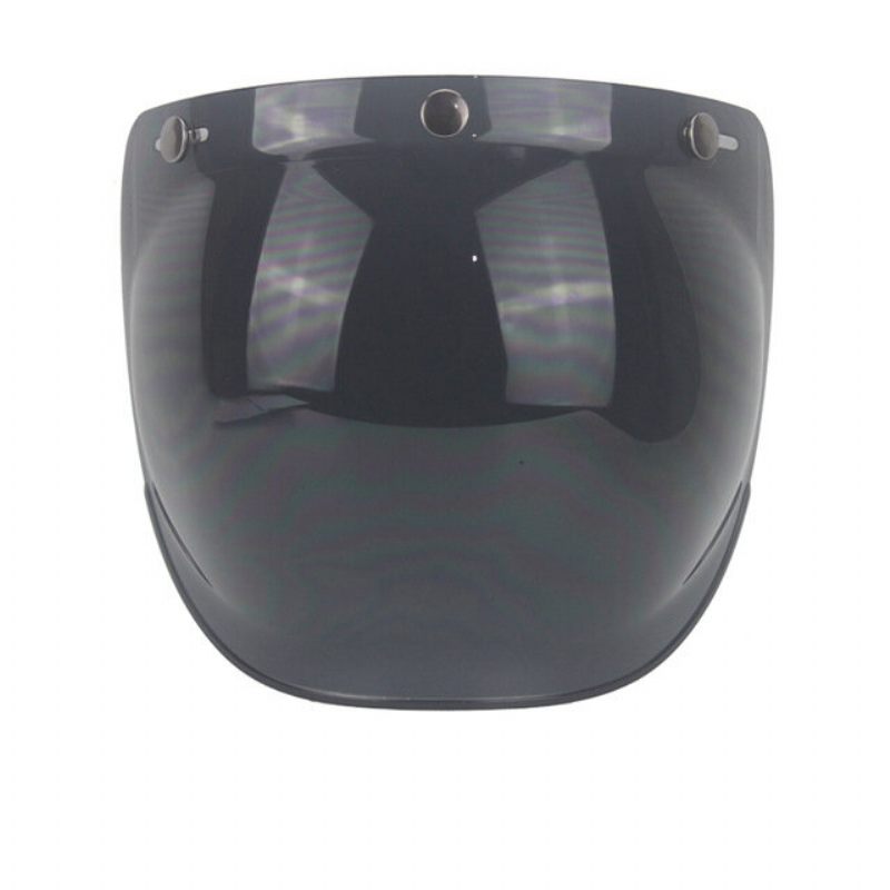 Bubble Shield Leća Za Kacigu Za Poluretro Za Letenje S Tri Kopče I Crnim Okvirom