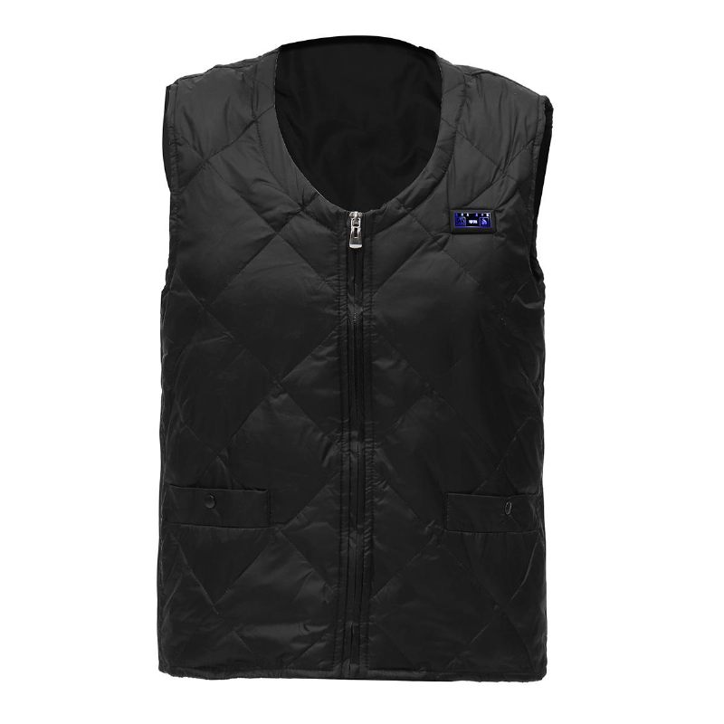 Dual Buttonelectric Usb Down Vest Jakna Grijana Podešavanje 8 Grijaćih Jastučića Ploče Za Kuhanje Perive Zimske Tople 3 Temperature