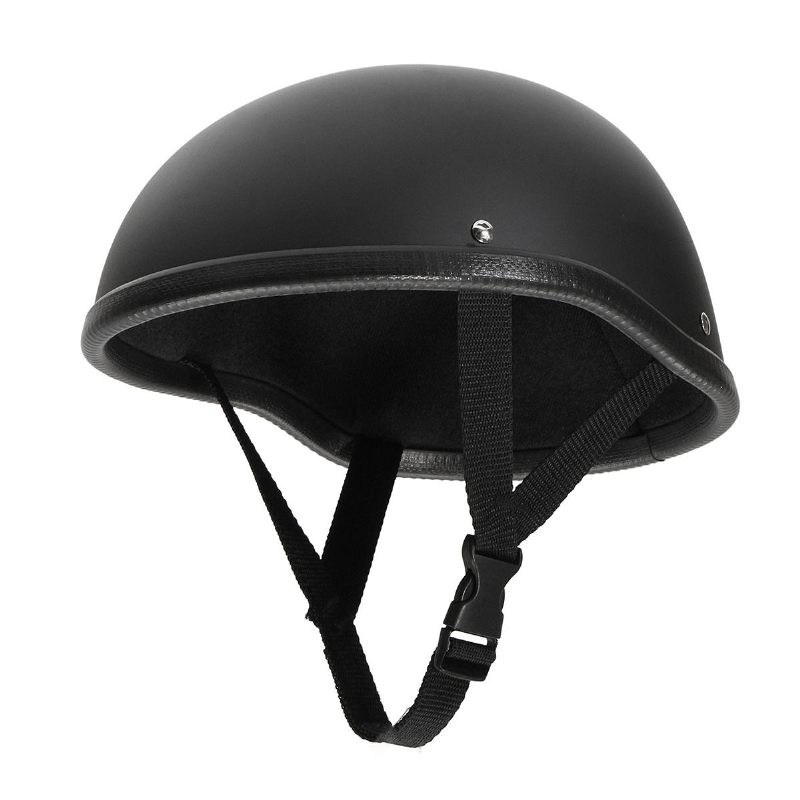 Motociklistička Kaciga Vintage Half Face Cap Matte Black