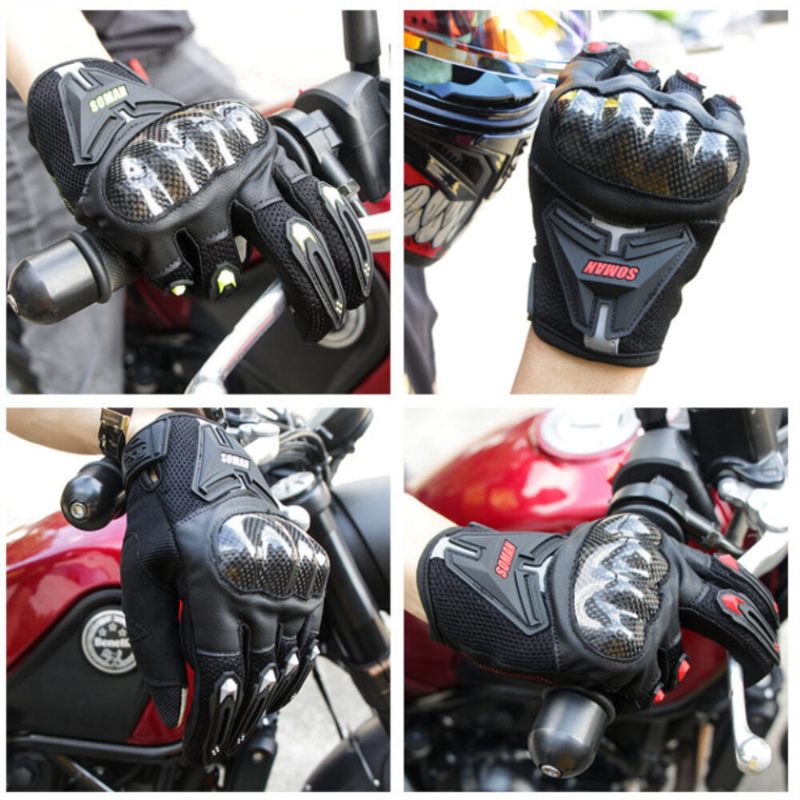 Soman Mg19 Motociklističke Rukavice Sa Zaslonom Osjetljivim Na Dodir Karbonska Vlakna Jahanje Muškarci Žene Zaštitna Oprema