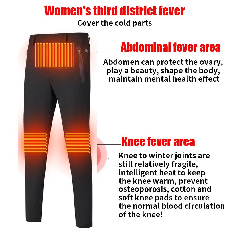 Ženske Usb Električne Grijane Tople Hlače Zimske Toplije Grijaće Elastične