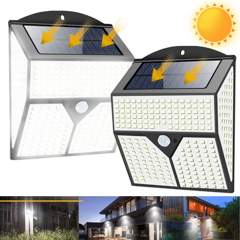 1/2pcs 436led Solarno Svjetlo Infracrveni Senzor Pokreta Vrtno Sigurnosno Zidno Novo