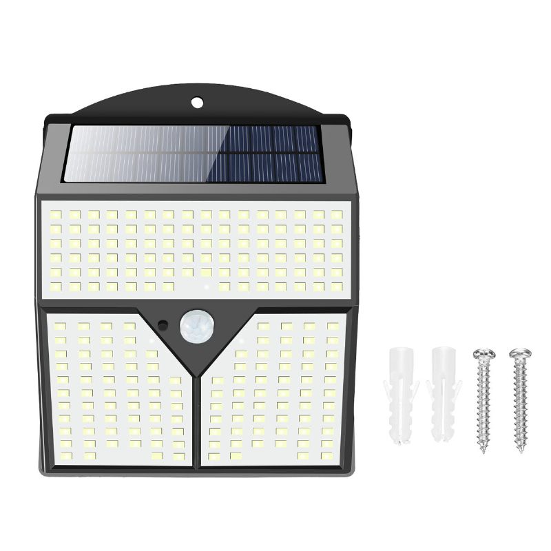 1/2pcs 436led Solarno Svjetlo Infracrveni Senzor Pokreta Vrtno Sigurnosno Zidno Novo