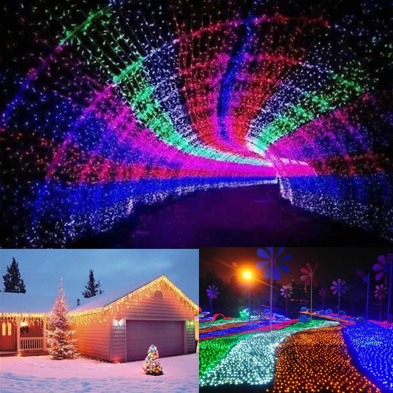 10m 100led Fairy String Božićno Svjetlo Vanjsko Vodootporno Vjenčanje Blagdanska Lampa Za Zabavu Us Utikač 110v