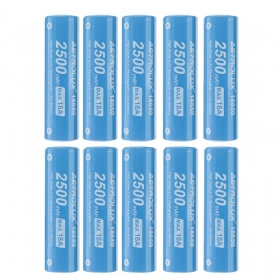 10pcs E1825 18a 2500mah 3.7v 18650 Li-ion Baterija Nezaštićena Punjiva Litijeva Energetska Ćelija Visokog Pražnjenja Za Astrolux Nitecore Lumintop Fenix Olight Svjetiljke Rc Igračke Kućni Alati