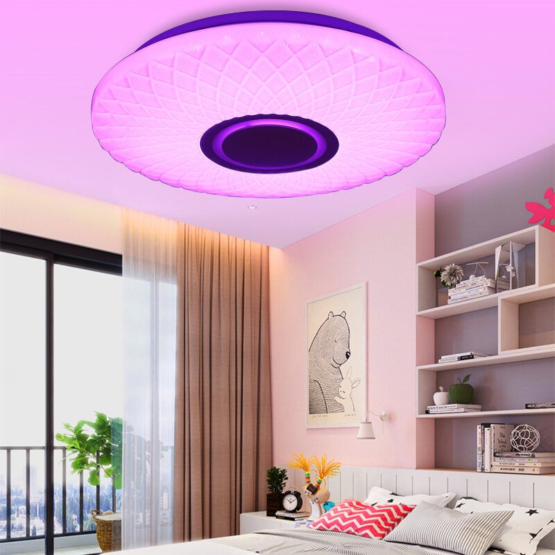 112led Moderna Prigušena Rgb Led Wifi Stropna Svjetiljka U Punoj Boji S App Daljinskim Upravljačem