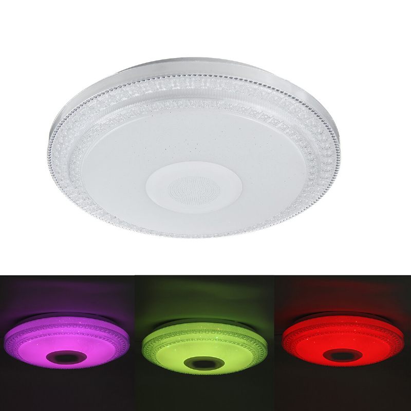 120w/200w Bluetooth Led Stropna Rasvjeta Rgb Glazbeni Zvučnik Prigušljiva Svjetiljka App Daljinski