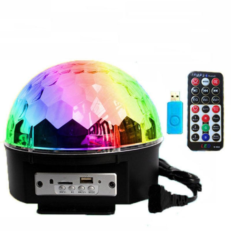 12w Bluetooth Glasovno Upravljanje Led Magic Ball Stage Lamp Šareni Mp3 Disco S Daljinskim Upravljačem