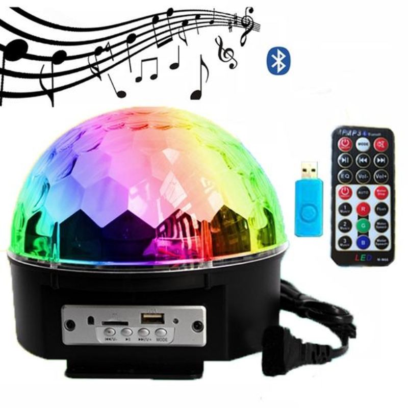 12w Bluetooth Glasovno Upravljanje Led Magic Ball Stage Lamp Šareni Mp3 Disco S Daljinskim Upravljačem