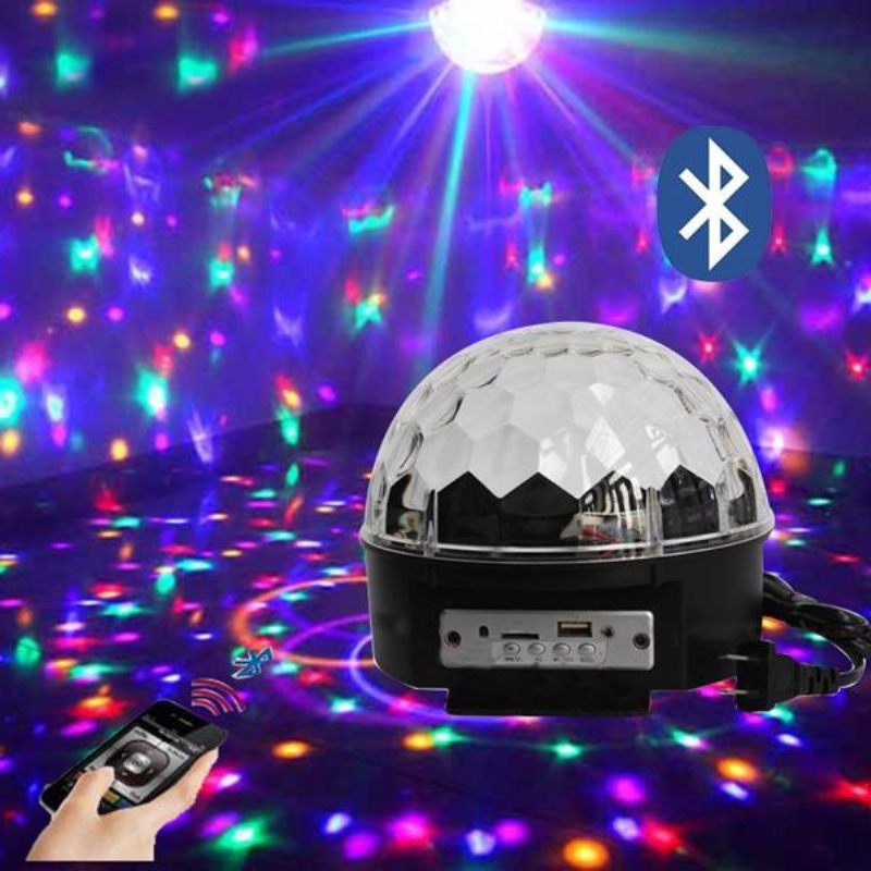 12w Bluetooth Glasovno Upravljanje Led Magic Ball Stage Lamp Šareni Mp3 Disco S Daljinskim Upravljačem