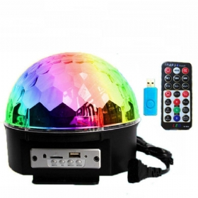 12w Bluetooth Glasovno Upravljanje Led Magic Ball Stage Lamp Šareni Mp3 Disco S Daljinskim Upravljačem