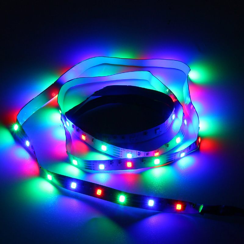 1m/2m/3m/4m/5m Bluetooth App 3528smd Rgb Usb Led Trakasta Svjetiljka Indoor String Trake Lamp + Daljinski Upravljač