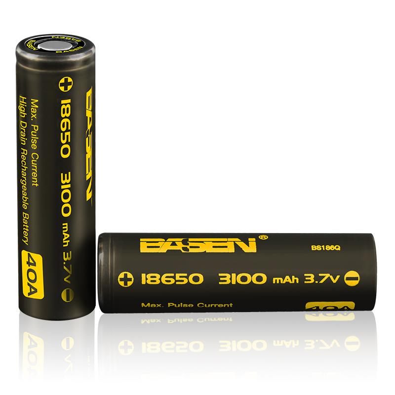 2 Komada Basen Bs186q 18650 3100 Mah 3.7 V 40 A Punjiva Litij-ionska Baterija S Ravnim Vrhom Visokog Pražnjenja