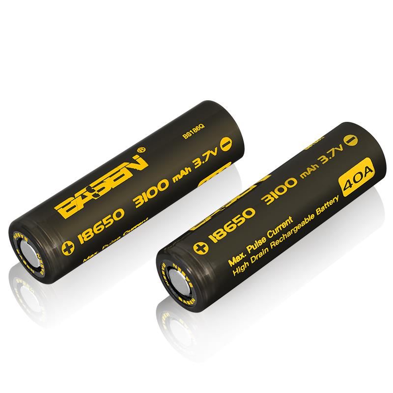 2 Komada Basen Bs186q 18650 3100 Mah 3.7 V 40 A Punjiva Litij-ionska Baterija S Ravnim Vrhom Visokog Pražnjenja