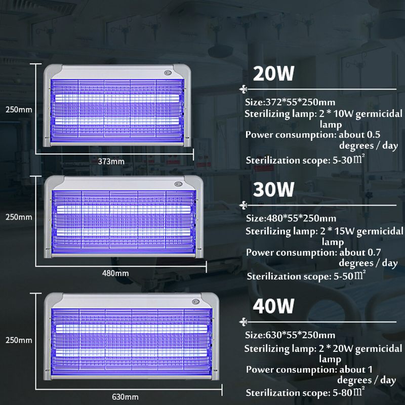 20/30/40w Ultraljubičasta Germicidna Svjetiljka Za Dezinfekciju Sterilizatora Uvc Lampa Za Sterilizaciju Za Kućnu Uv Lampu Za