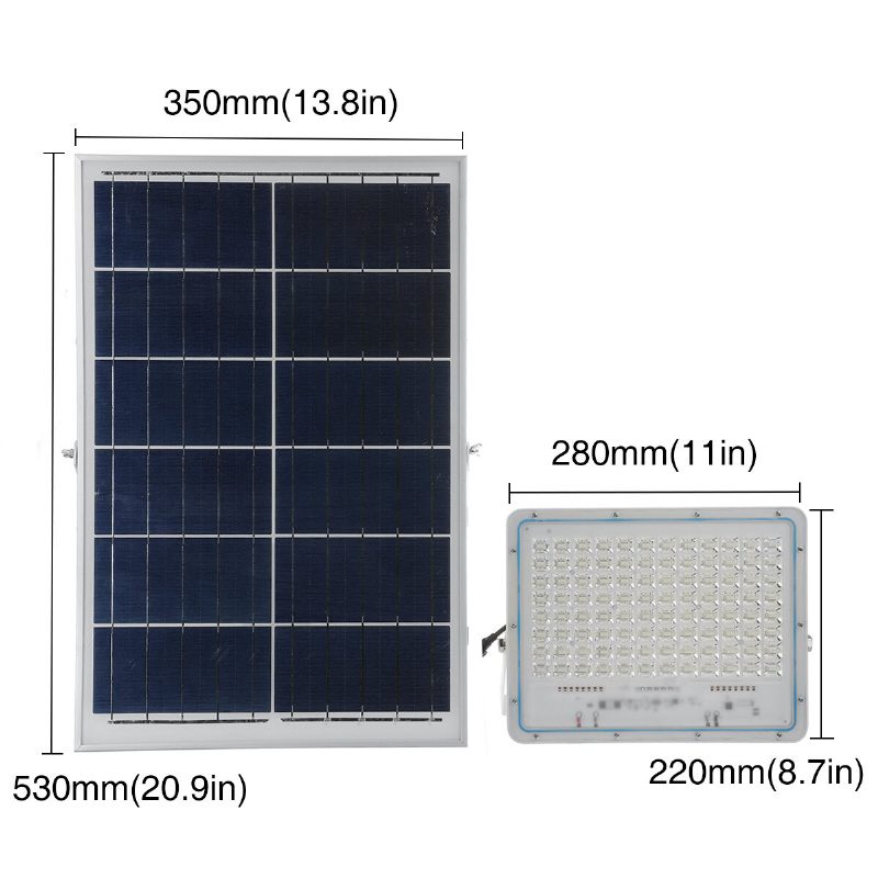 200w 192led Solarna Reflektorska Rasvjeta Daljinski Upravljač Senzor Svjetla Vrijeme Vanjski Vodootporan Ip65