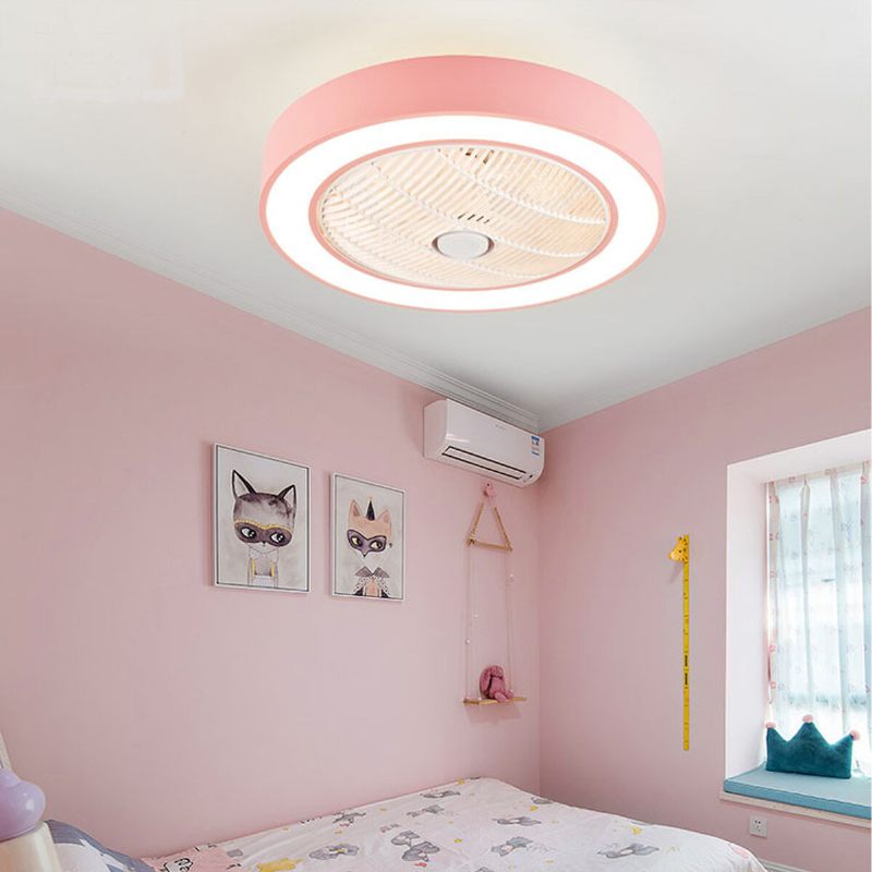 220v 50cm Led Stropni Ventilator App Bt Daljinski Upravljač 3 Boje Prigušiva 3 Brzine Vjetra Za Unutarnju Spavaću Sobu