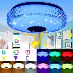 220v Rgb Led Glazbena Stropna Svjetiljka S Mogućnošću Prigušivanja Bluetooth App+daljinski Upravljač Kuhinja Spavaća Soba