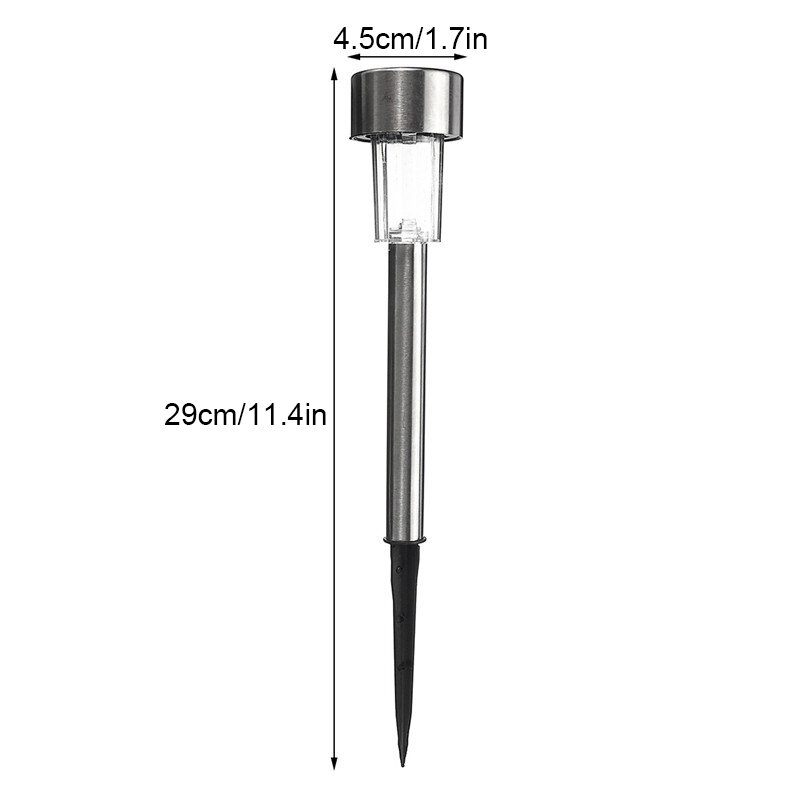 24 Kom Led Solarna Svjetiljka Za Stazu Od Nehrđajućeg Čelika Vodootporna Vrtna Za Uređenje Doma