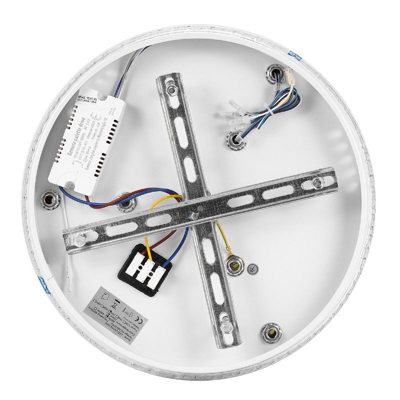 24w/48w Luster Kristalno Bezstupanjsko Prigušivanje Led Okruglo Stropno Svjetlo Daljinski Upravljač Dekoracija Ac100-240v