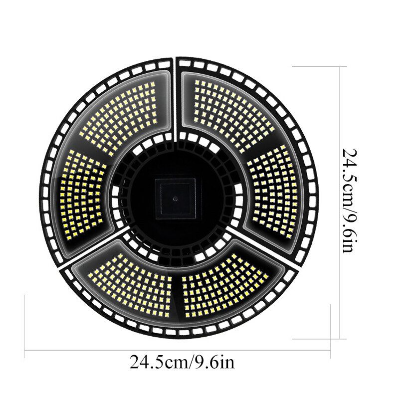 288/360/432/504led Sklopiva E27 Garažna Svjetiljka Deformabilna Stropna Ip68