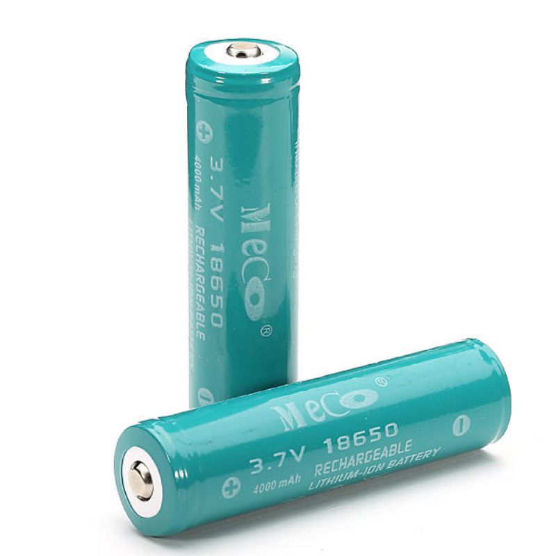 2kom Meco 3.7v 4000mah Zaštićena Punjiva 18650 Li-ion Baterija