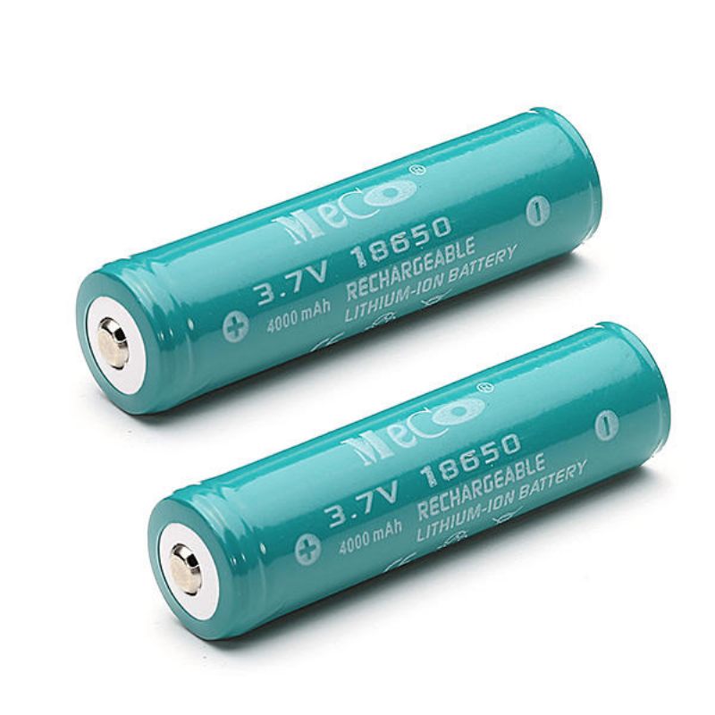 2kom Meco 3.7v 4000mah Zaštićena Punjiva 18650 Li-ion Baterija