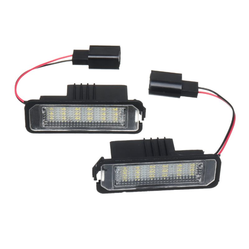 2pcs 18 Led Svjetla Za Registarske Pločice Za Vw Golf Mk4 Mk5 Mk6 Passat Lupo Polo 9n