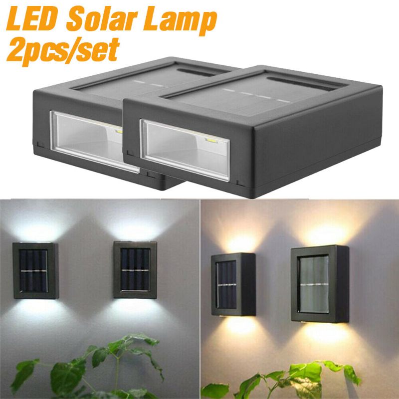 2pcs Solarna Zidna Lampa Svjetlo Gore I Dolje Vrtno Dekorativno Led Solarnog Senzora