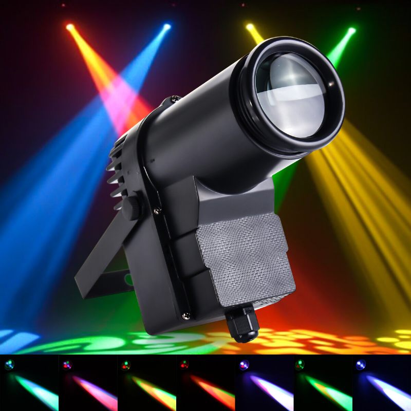 30w Rgbw Led Dmx512 Stage Light Pinspot Beam Spotlight 6ch Za Dj Disco Party Ktv