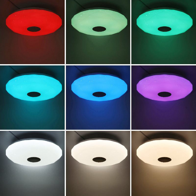 33cm/40cm 36w Led Rgb Glazbena Pametna Stropna Svjetiljka Bluetooth App/daljinski Upravljač Kuhinja Spavaća Soba Kupaonica 85-265v