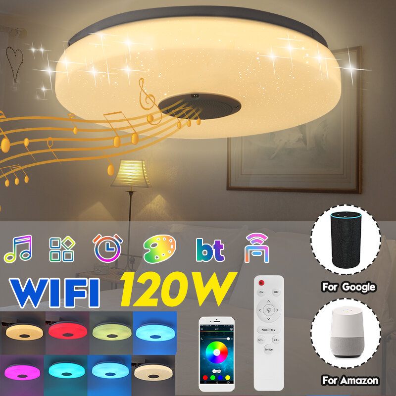 33cm Led Stropne Svjetiljke Šarene Downlight Lamp Smart Control Bluetooth Wifi App Home