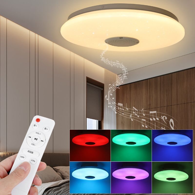 36w 330mm Bluetooth Smart App Led Glazbena Stropna Svjetiljka Radi S Alexa Google Home 85-265v