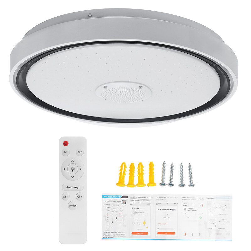 36w/60w 110/220v 40cm Led Rgb Glazbena Stropna Svjetiljka Wifi App Daljinski Upravljač Za Kućnu Spavaću Sobu Pametna