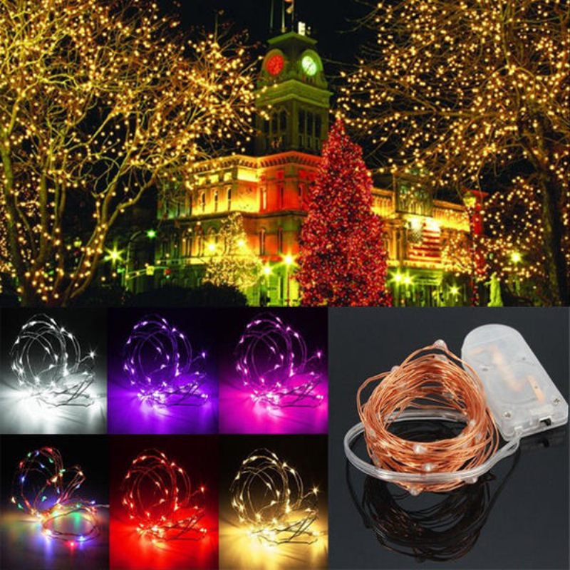 3m Vodootporna Led Baterija Mini Led Bakrena Žica Fairy String Light Holiday Party Christmas