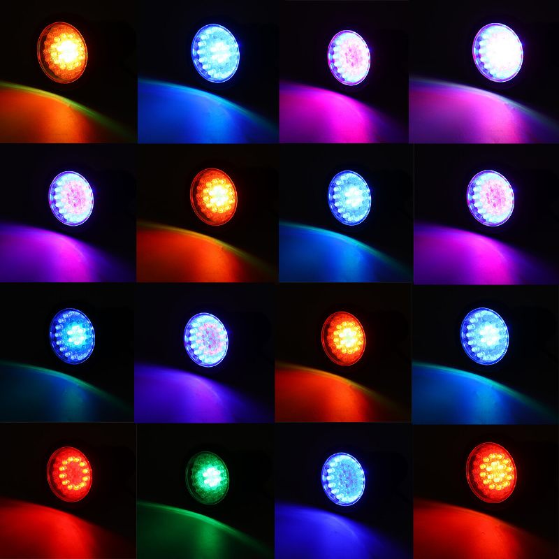 4pcs Infracrveni Daljinski Upravljač Zemaljski Reflektor 36*4led 3w*4 Svjetlo Za Travnjak F5 Plavo Crveno Zeleno Perle Svjetiljke