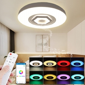 50cm 220v Led Rgb Glazbena Stropna Svjetiljka Pametna Bluetooth App/daljinski Upravljač