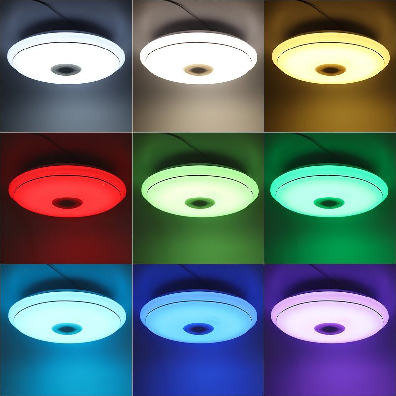 50cm Ac85-265v Led Rgb Glazbena Stropna Svjetiljka App + Daljinski Upravljač Pametna Radi S Google Home Alexa