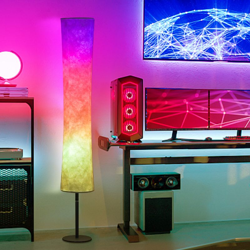 57'' Pametna Led Podna Svjetiljka Rgb Music Fabric Stojeća S Mogućnošću Prigušivanja App+daljinski