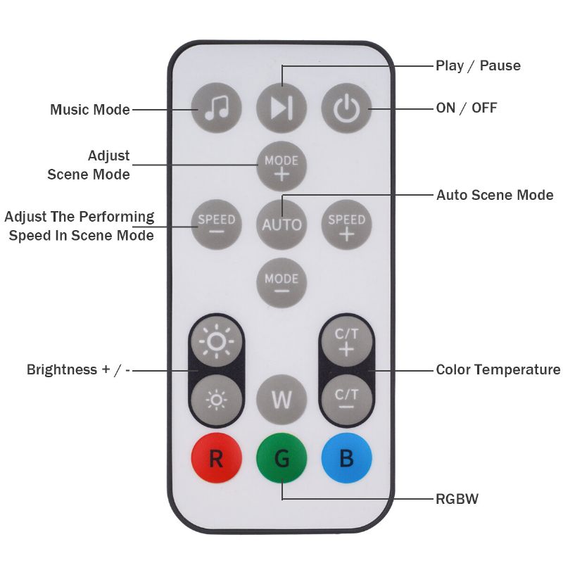 58" Moderna Led Podna Svjetiljka S Mekim Svjetlom Rgb Tkanina S Promjenom Boje App + Daljinski Upravljač