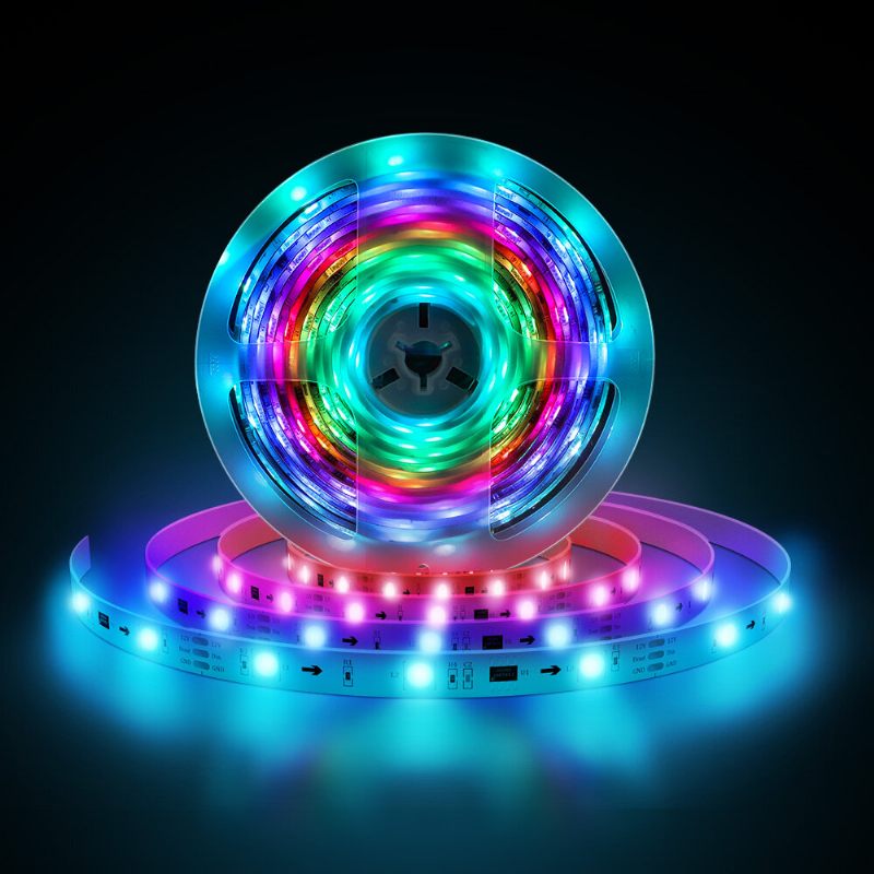 5m/10m Ugrađeni Ic Smart Wi-fi Rgb Magic Led Strip Svjetlo + 40 Tipki Ir Daljinski Upravljač Rad S Alexa Google Pomoćnikom Božićni Ukrasi Božićna Svjetla