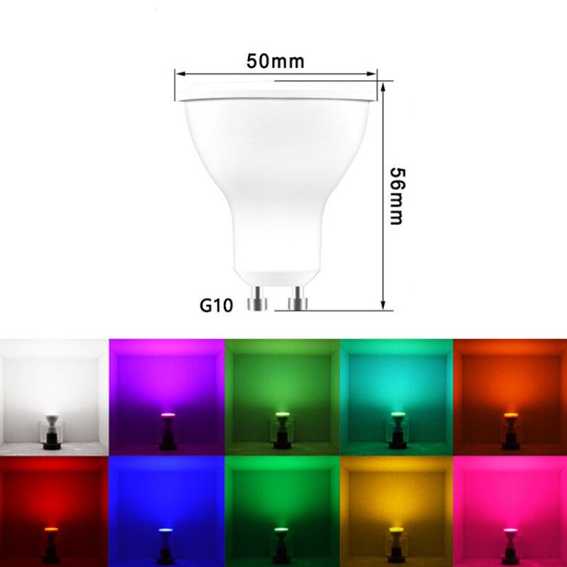 5w Gu10 Rgb Wifi Pametna Žarulja Kontrola Aplikacije Glasovna Radi S Google Assistantom Alexa