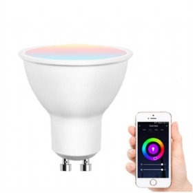 5w Gu10 Rgb Wifi Pametna Žarulja Kontrola Aplikacije Glasovna Radi S Google Assistantom Alexa